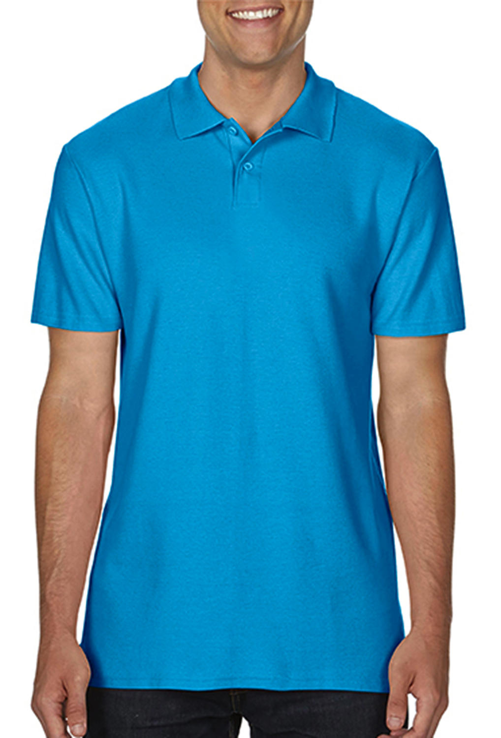  Softstyle? Adult Double Pique Polo in Farbe Sapphire