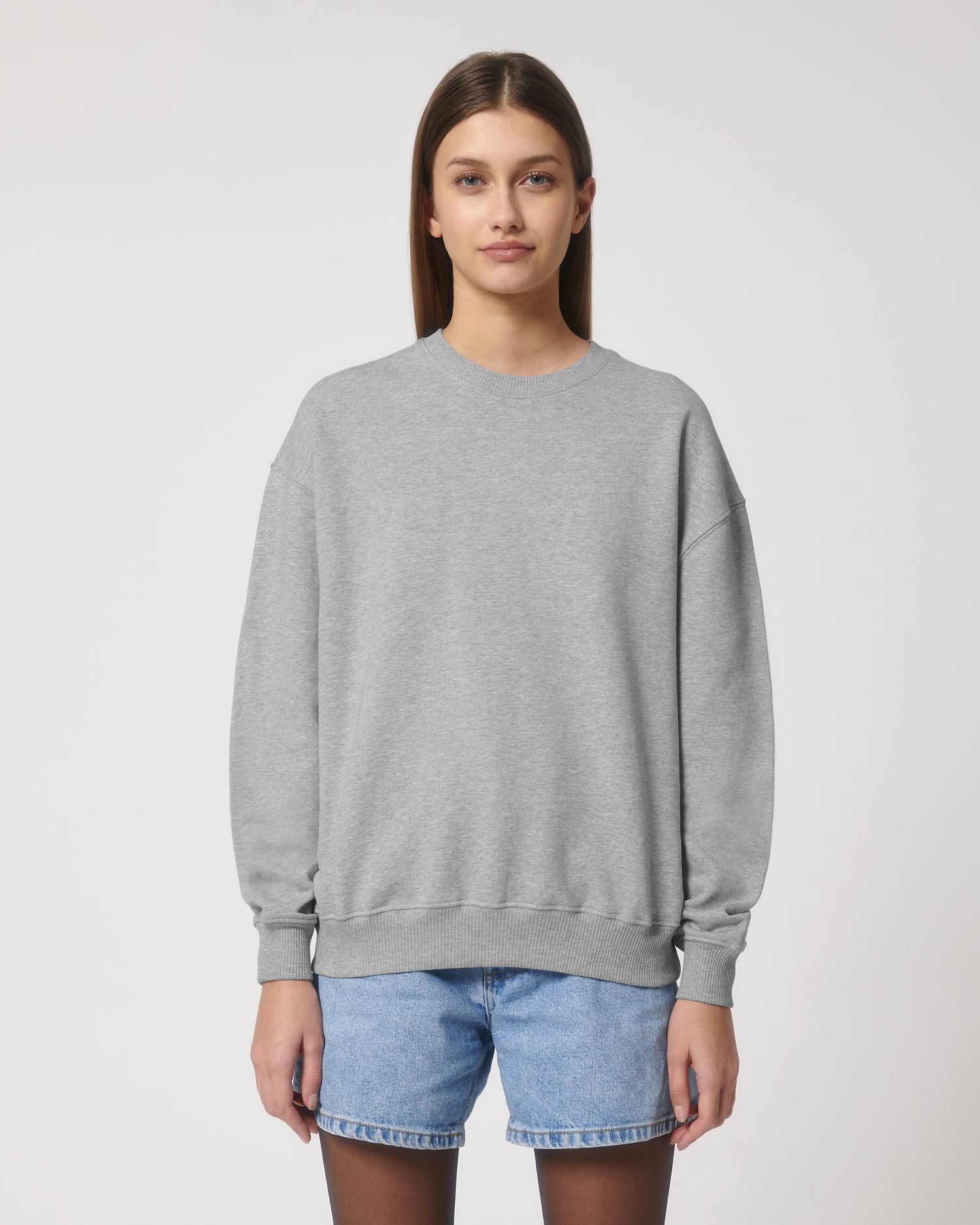 Crew neck sweatshirts Ledger Dry in Farbe Heather Grey