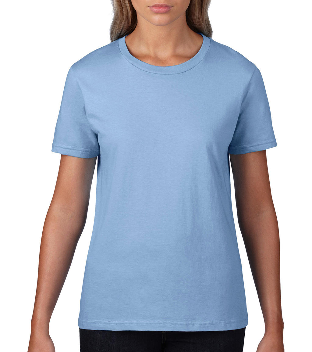  Premium Cotton Ladies T-Shirt in Farbe Light Blue