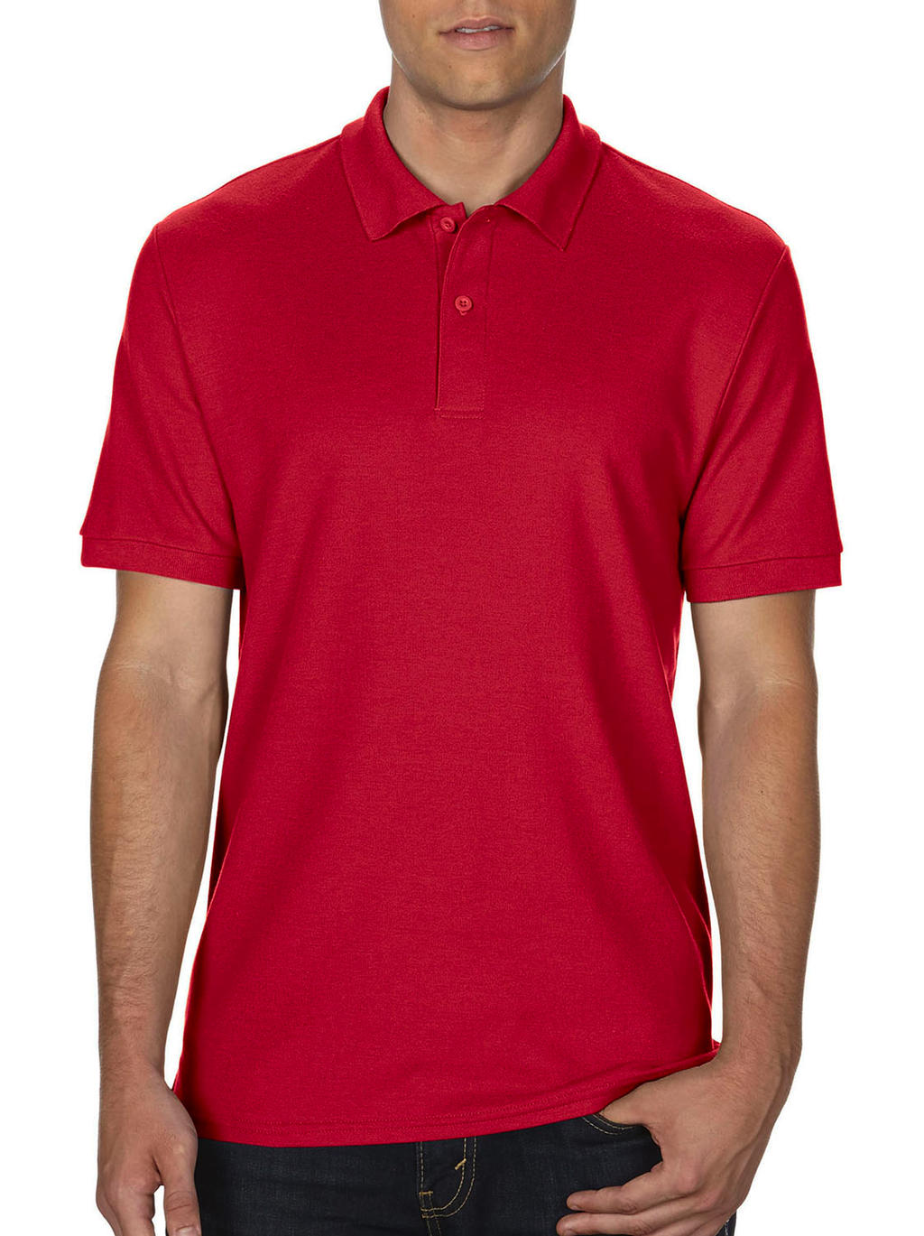  DryBlend? Double Piqu? Polo in Farbe Red