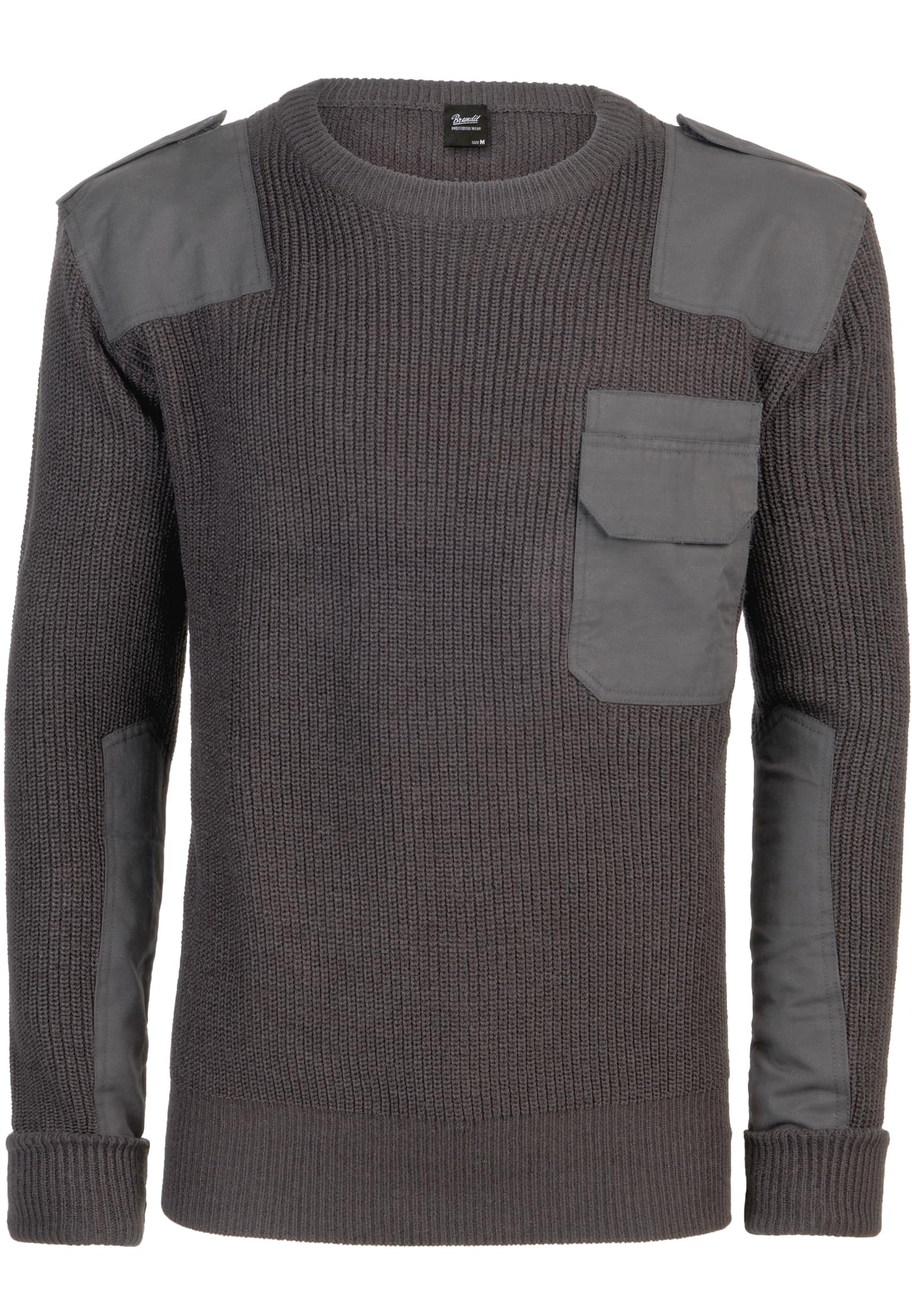 Pullover Military Sweater in Farbe anthracite