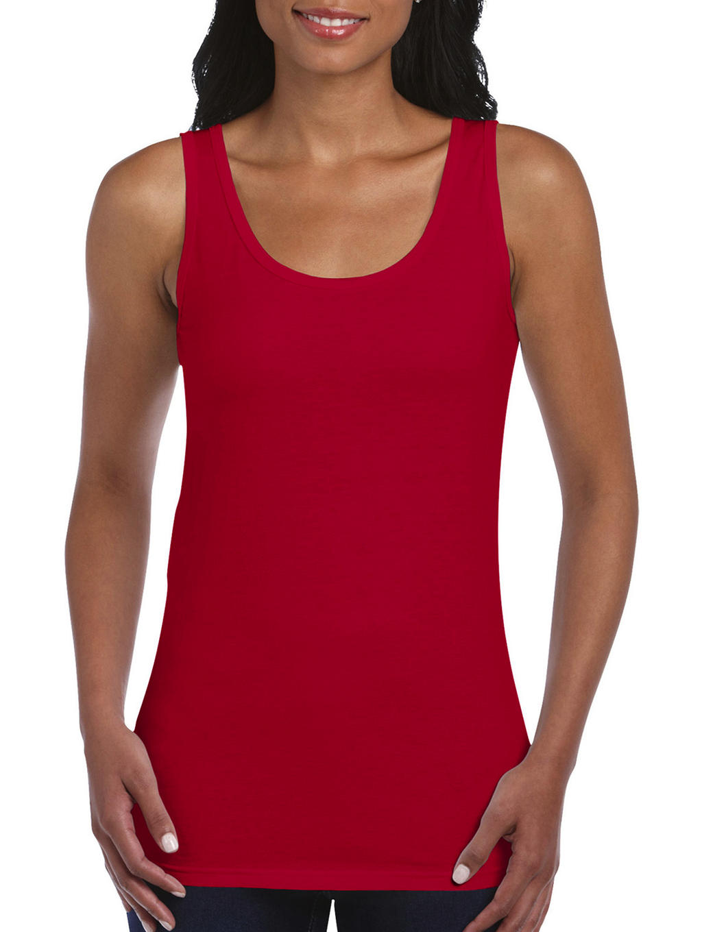  Gildan Ladies Softstyle? Tank Top in Farbe Cherry Red