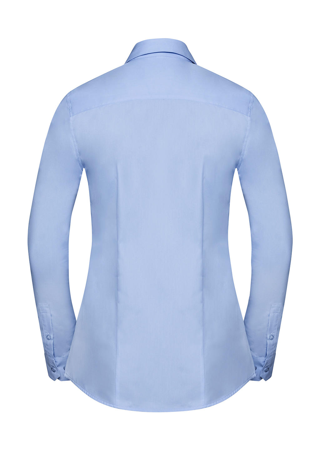  Ladies LS Tailored Coolmax? Shirt in Farbe White