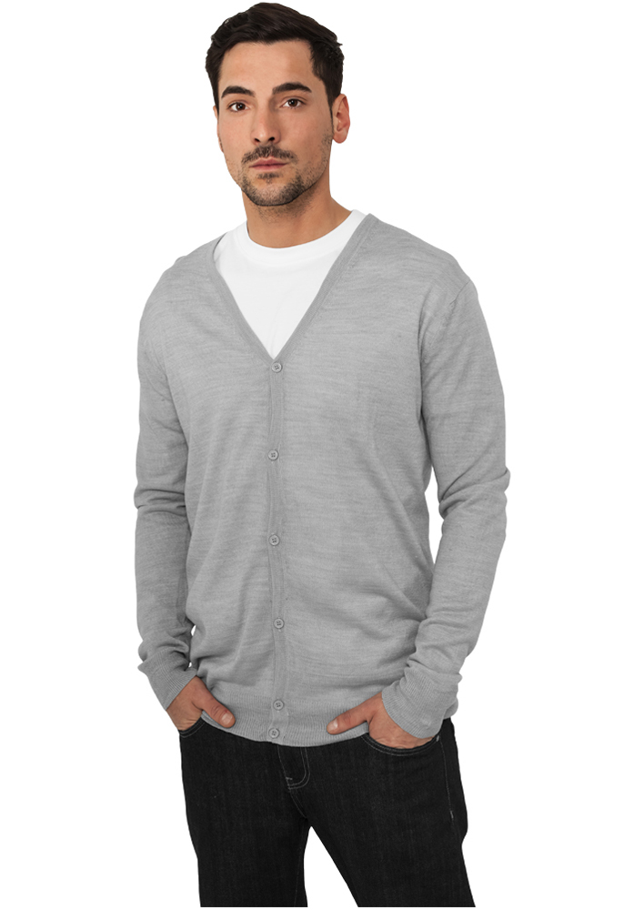 Sweater & Strickjacken Knitted Cardigan in Farbe grey