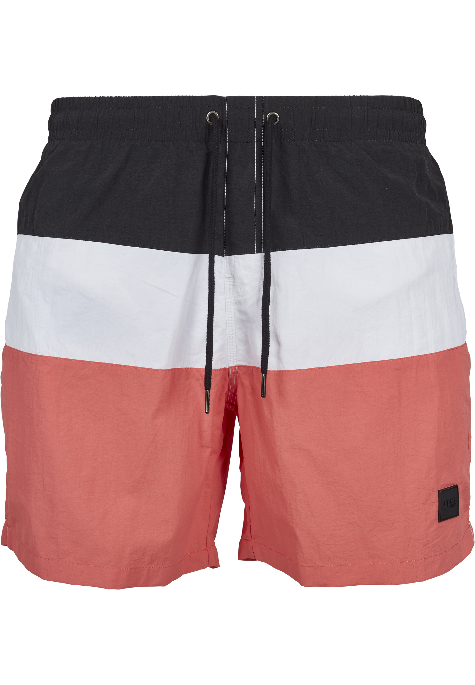 Bademode Color Block Swimshorts in Farbe coral/blk/wht