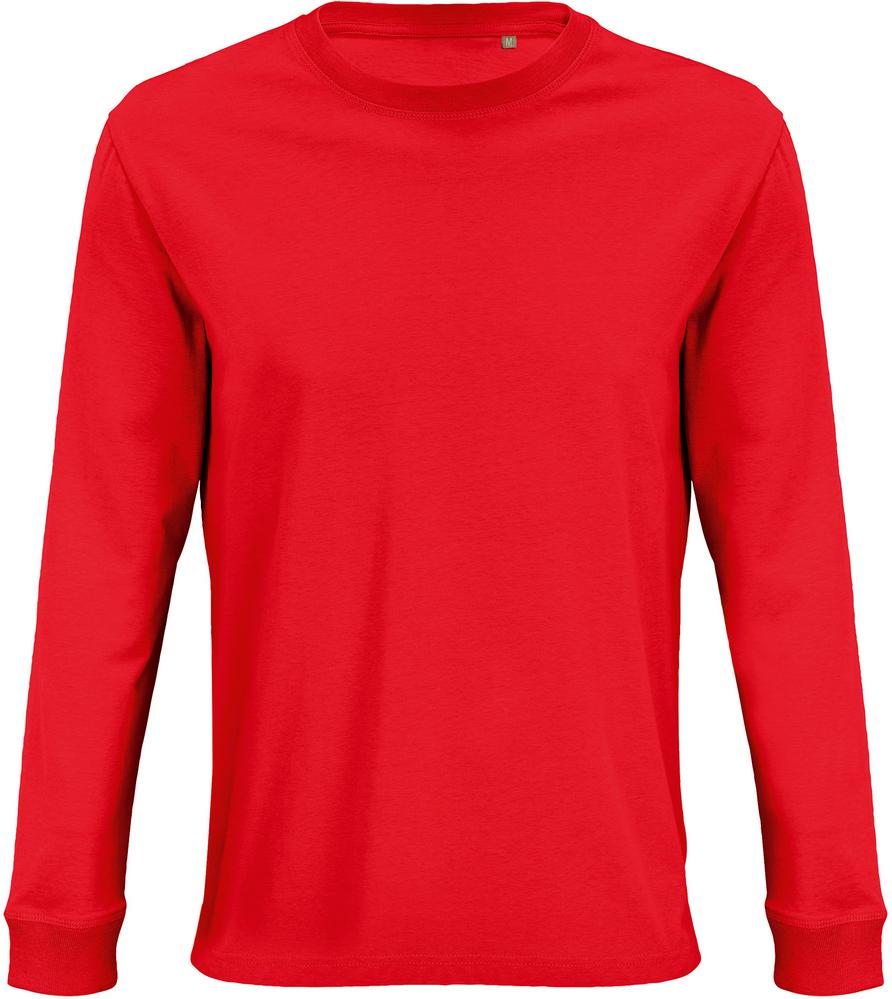 T-Shirt Pioneer Lsl Langarm-T-Shirt Aus Jersey, Unisex in Farbe bright red