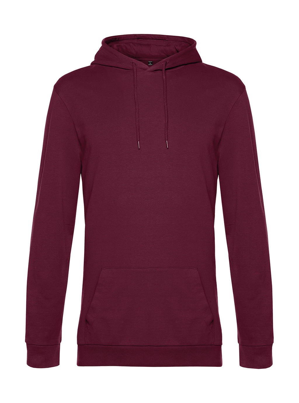  #Hoodie French Terry in Farbe Wine