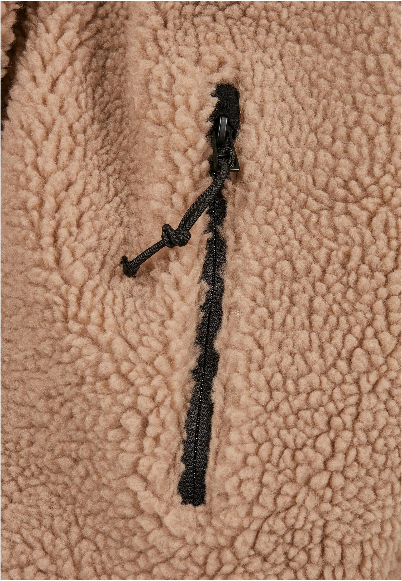 Pullover Teddyfleece Worker Jacket in Farbe camel