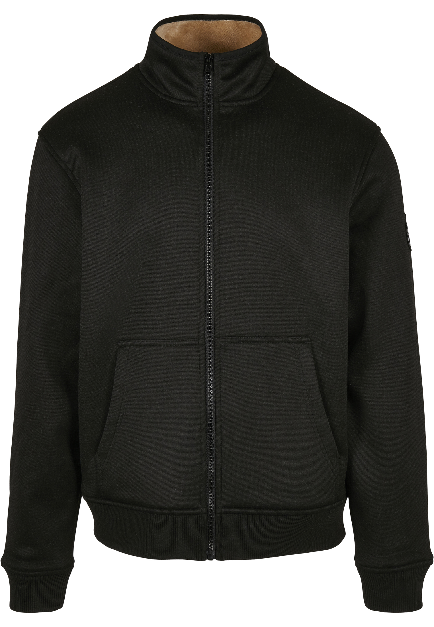 Light Jackets Teddy Bonded Zip Jacket in Farbe charcoal