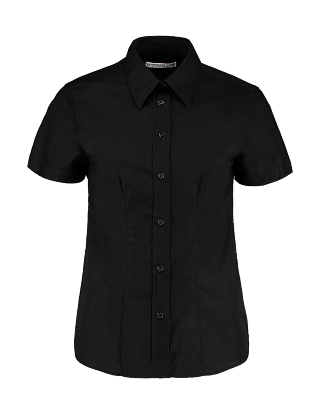  Womens Tailored Fit Workwear Oxford Shirt SSL in Farbe Black