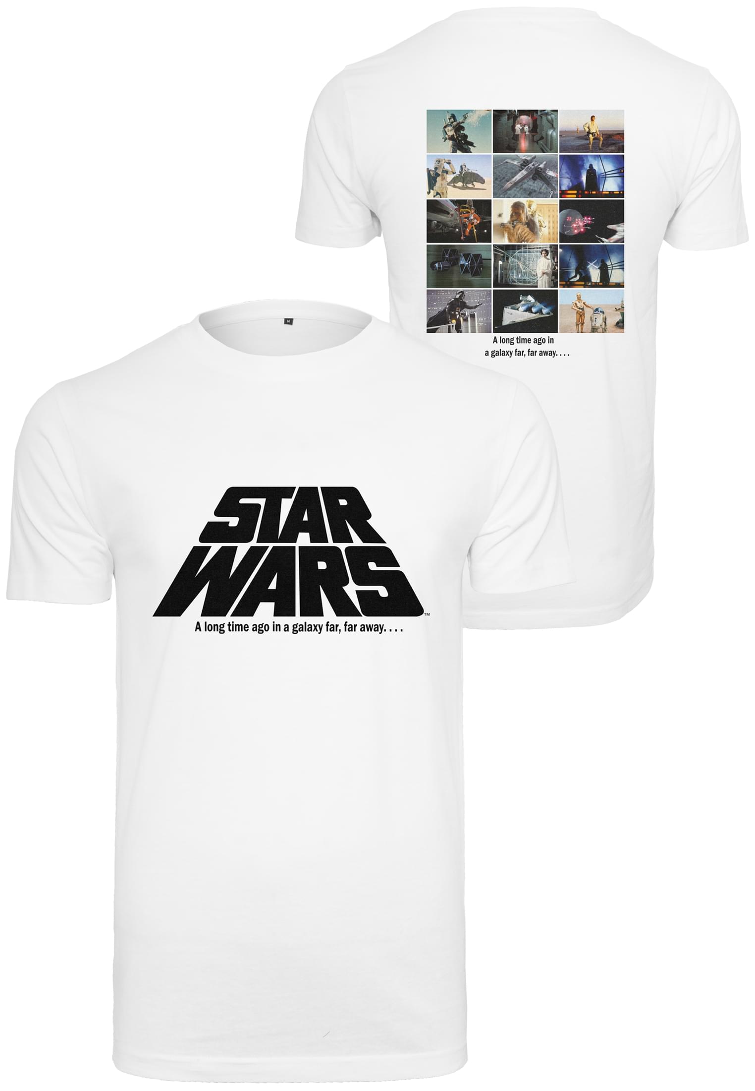 T-Shirts Star Wars Photo Collage Longsleeve in Farbe white