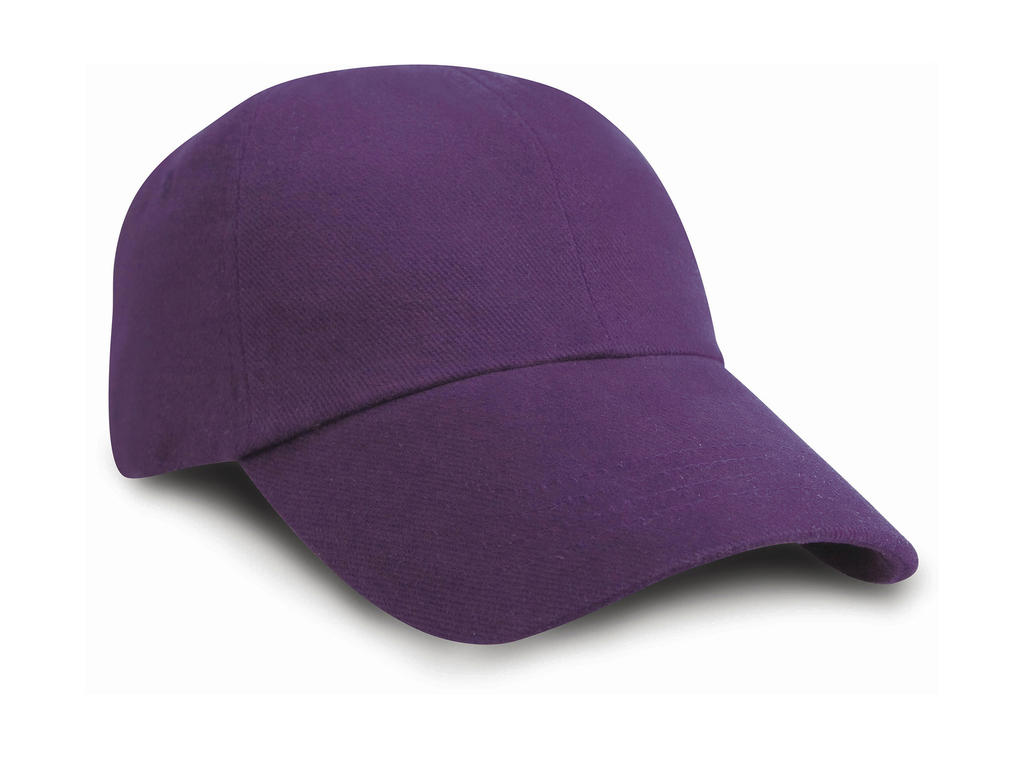  Junior Brushed Cotton Cap in Farbe Purple