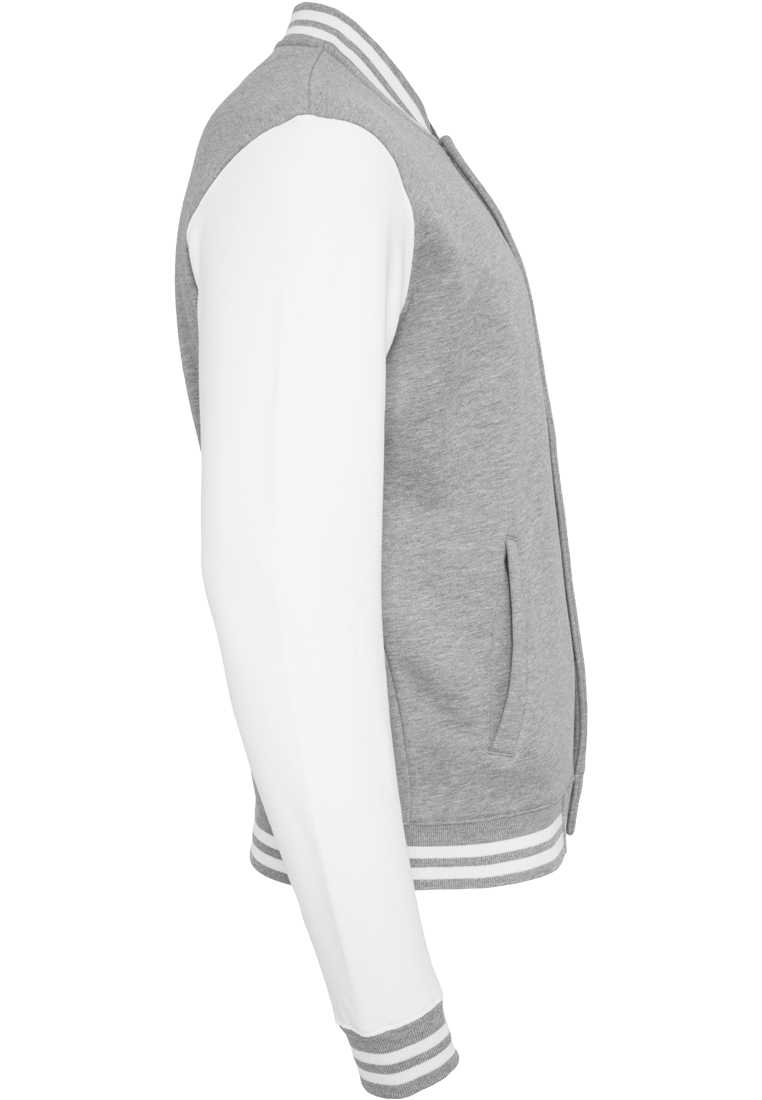 College Jacken 2-tone College Sweatjacket in Farbe gry/wht