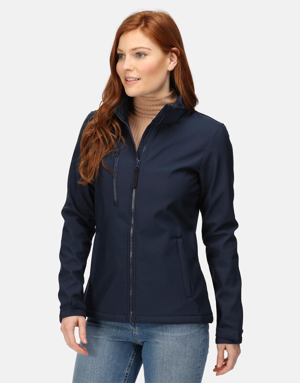  Womens Venturer 3-Layer Hooded Softshell Jacket in Farbe Black