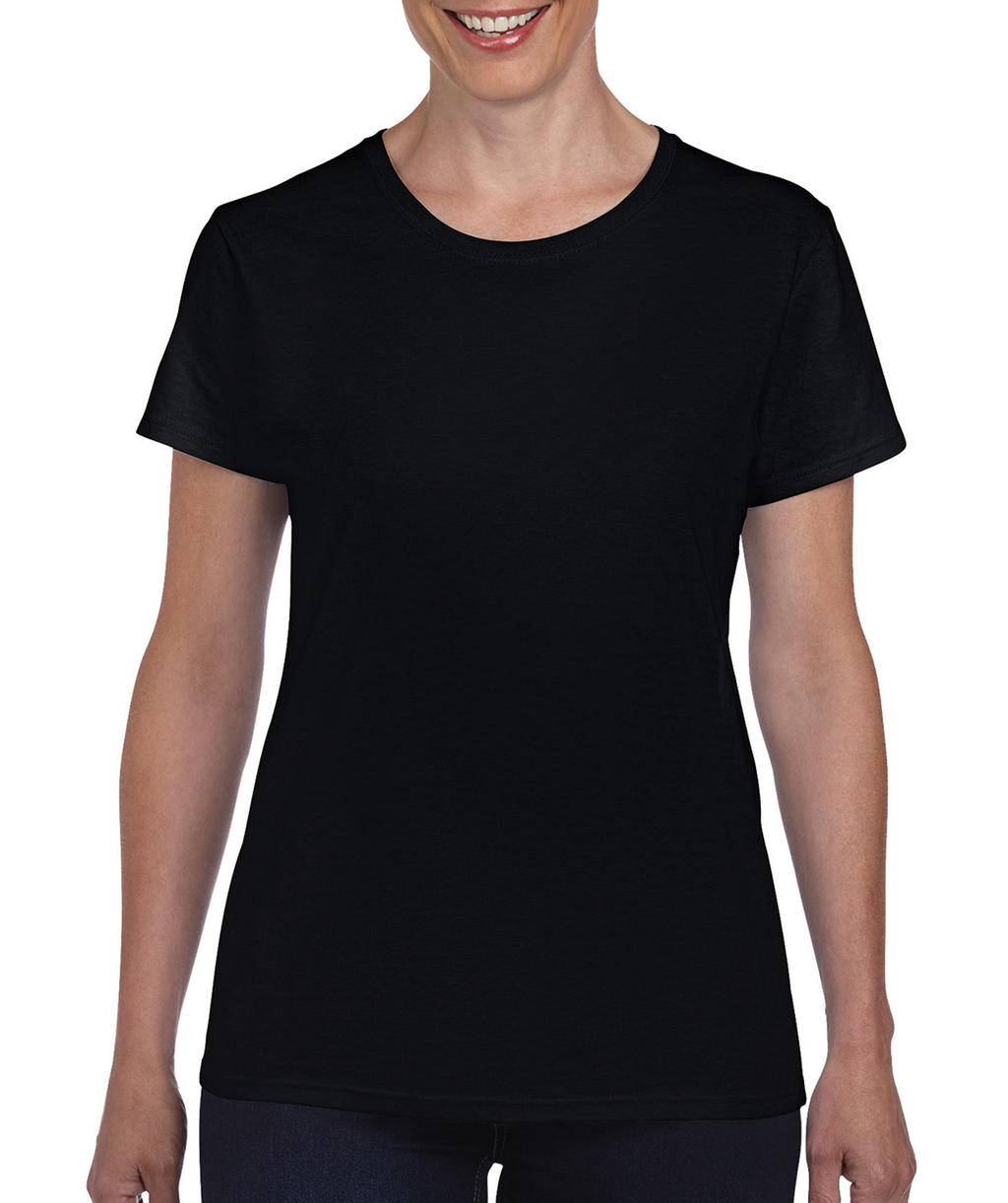  Ladies Heavy Cotton T-Shirt in Farbe Black