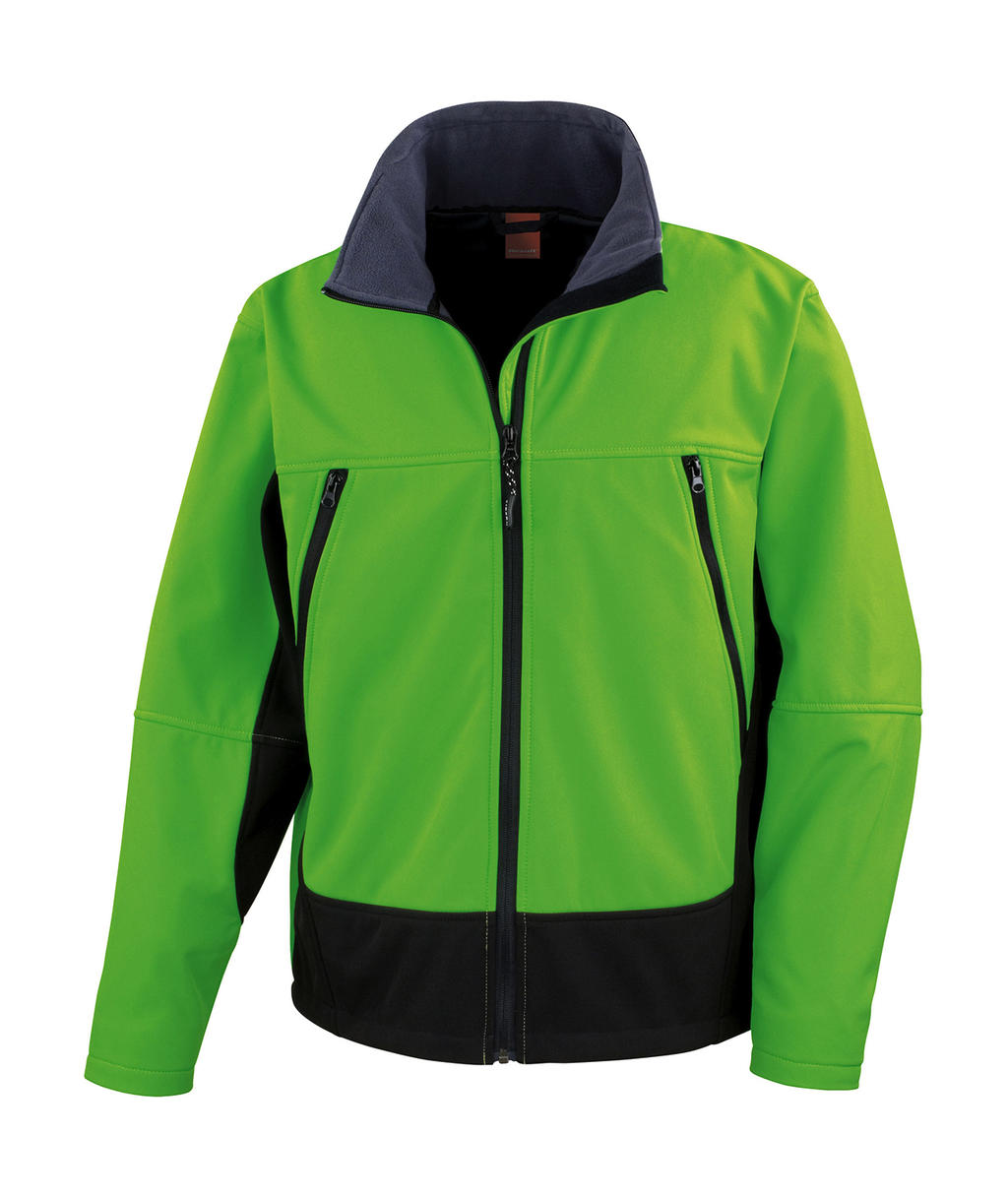  Softshell Activity Jacket in Farbe Vivid Green/Black