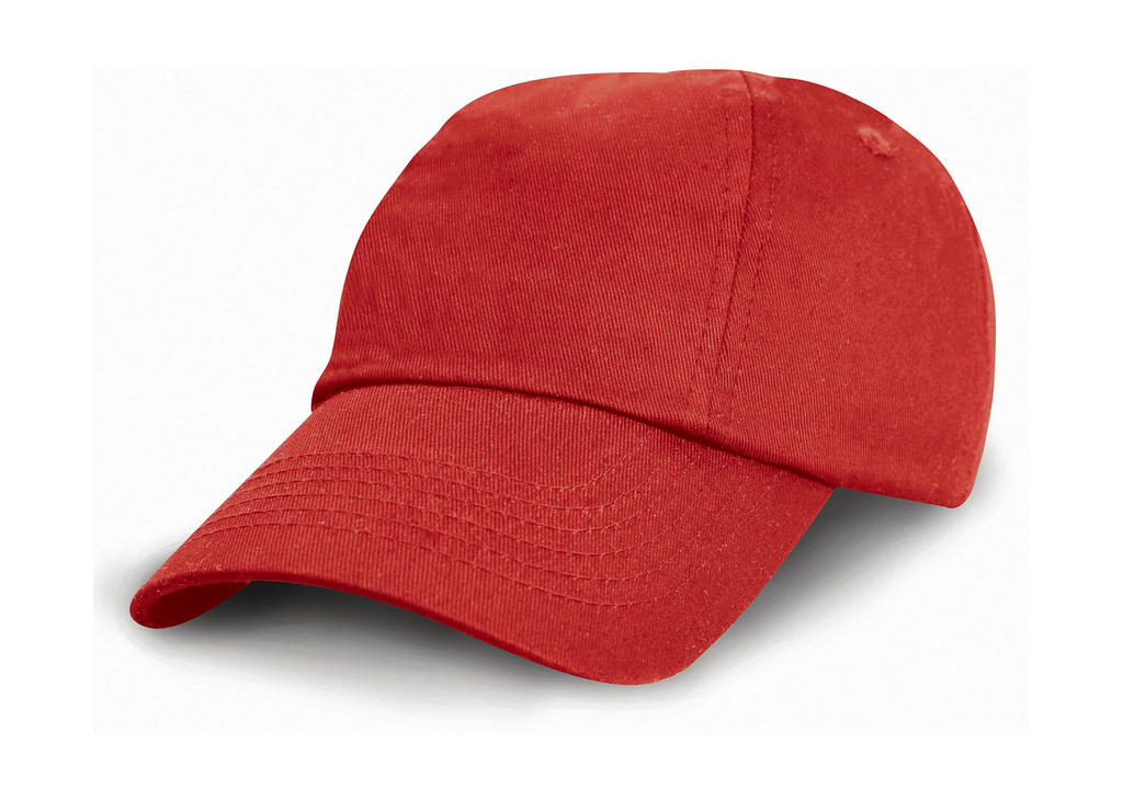  Junior Low Profil Cotton Cap in Farbe Red