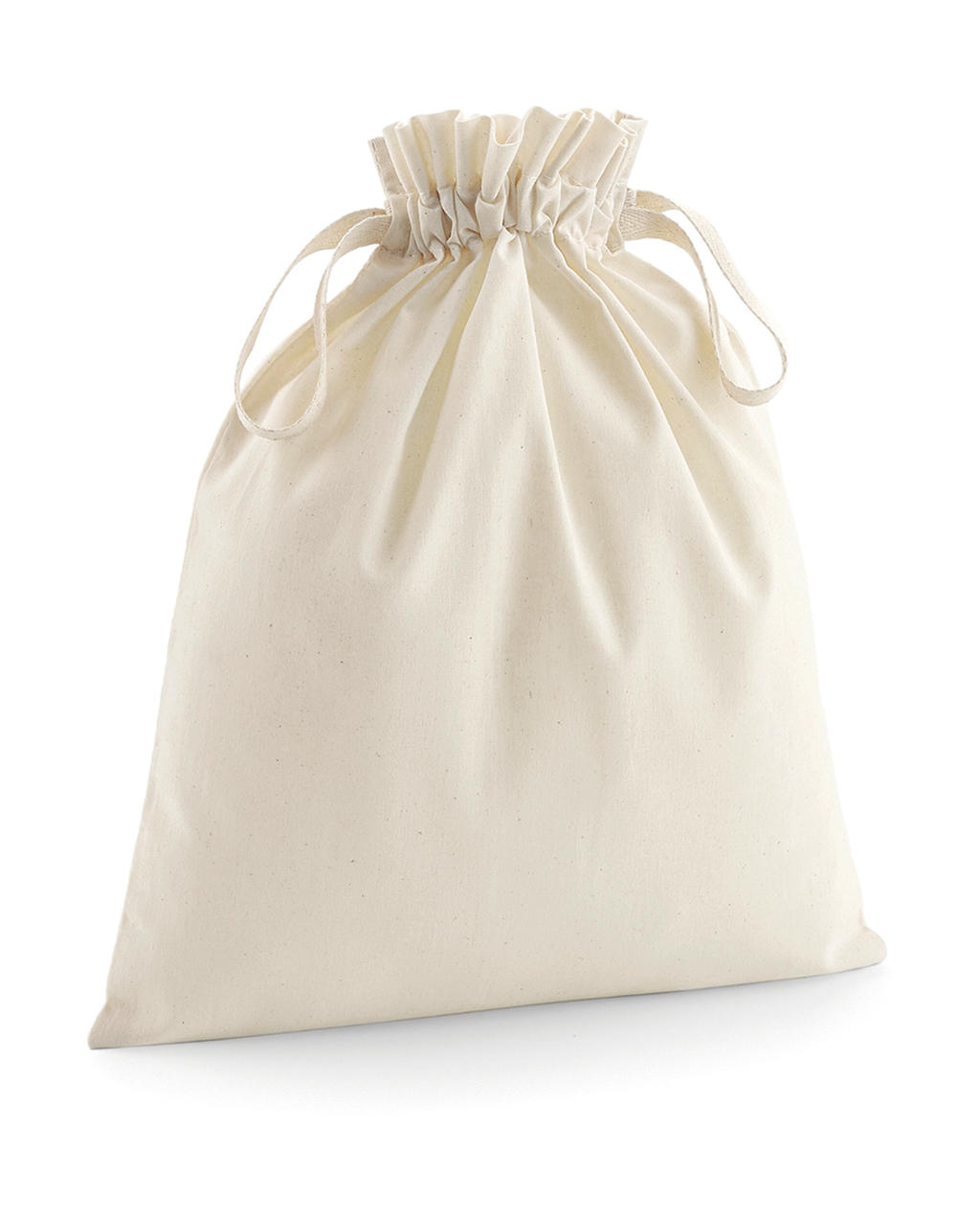  Organic Cotton Drawcord Bag in Farbe Natural
