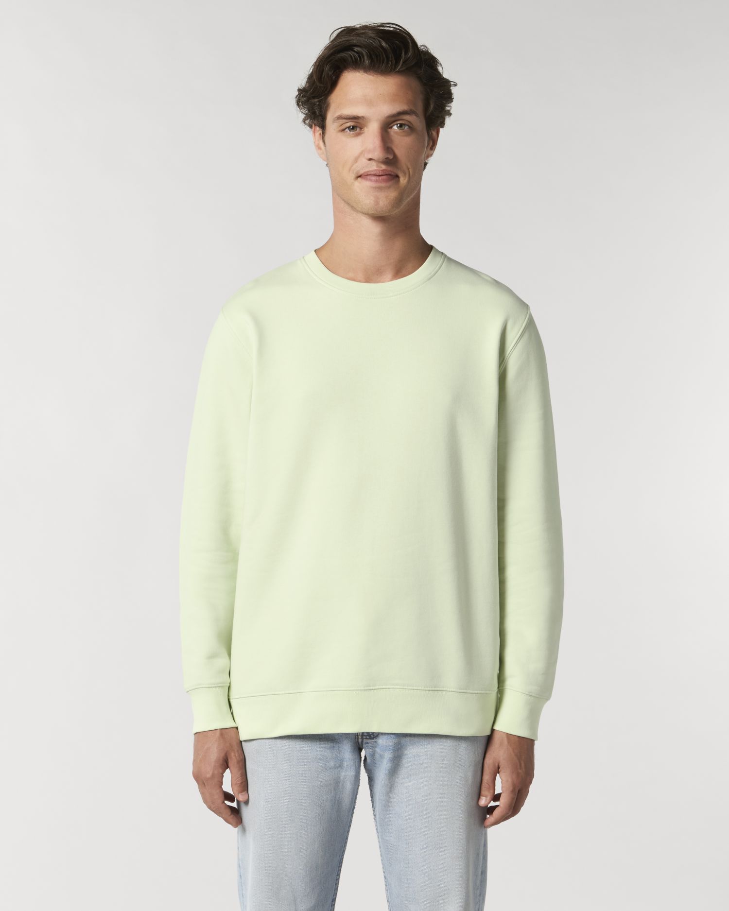Crew neck sweatshirts Changer in Farbe Stem Green