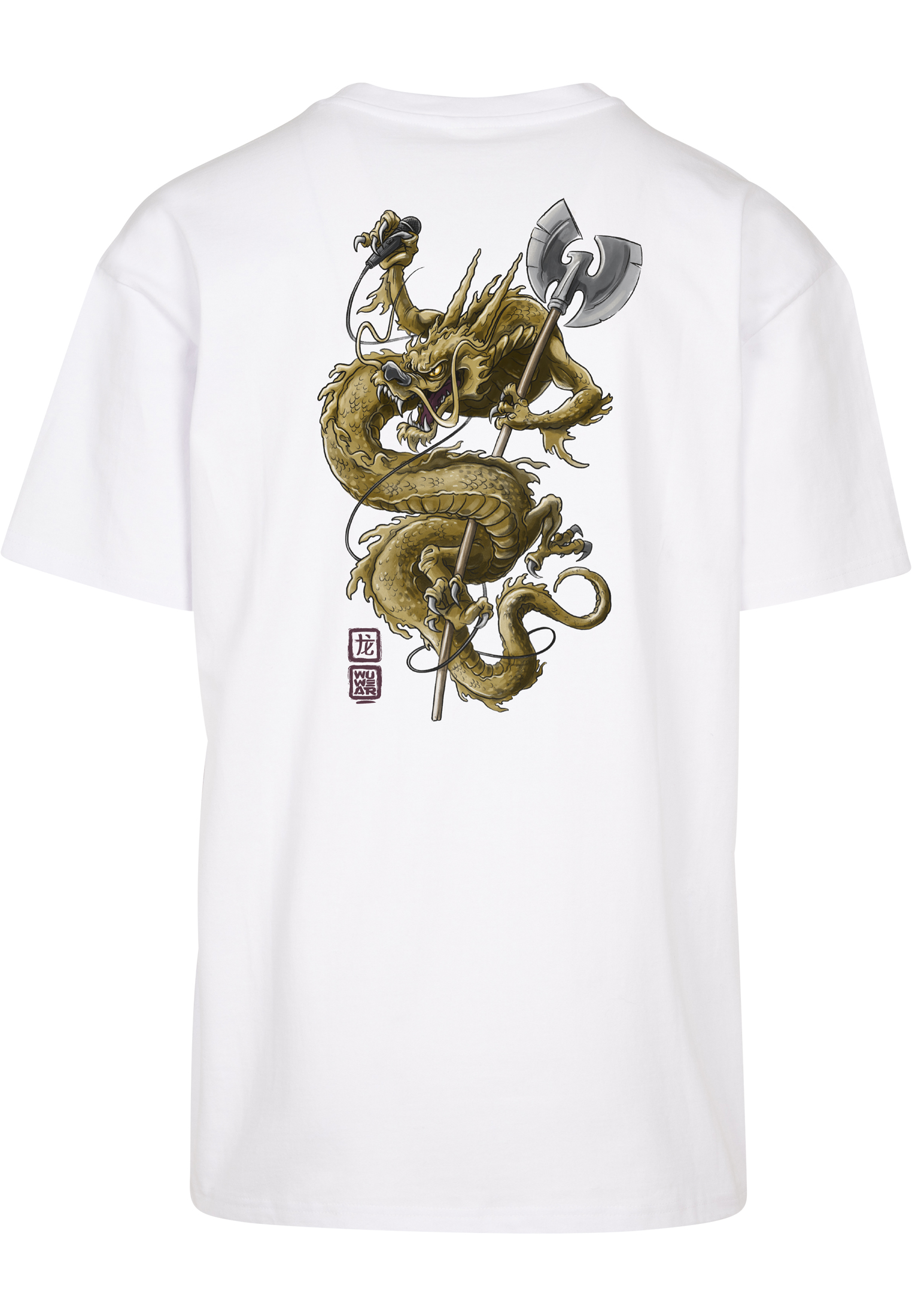 Wu-Wear Wu Wear Dragon Tee in Farbe white