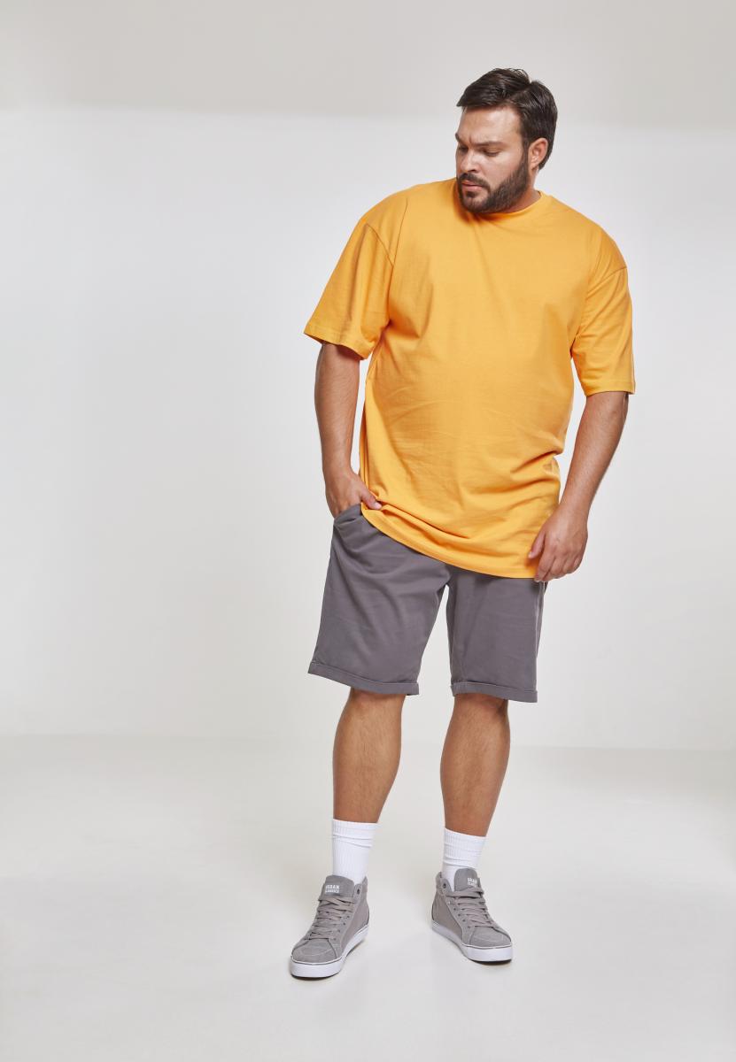 Cargo Hosen & Shorts Stretch Turnup Chino Shorts in Farbe darkgrey