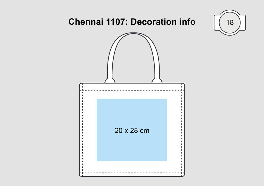  Chennai Short Handled Jute Shopper Bag in Farbe Natural