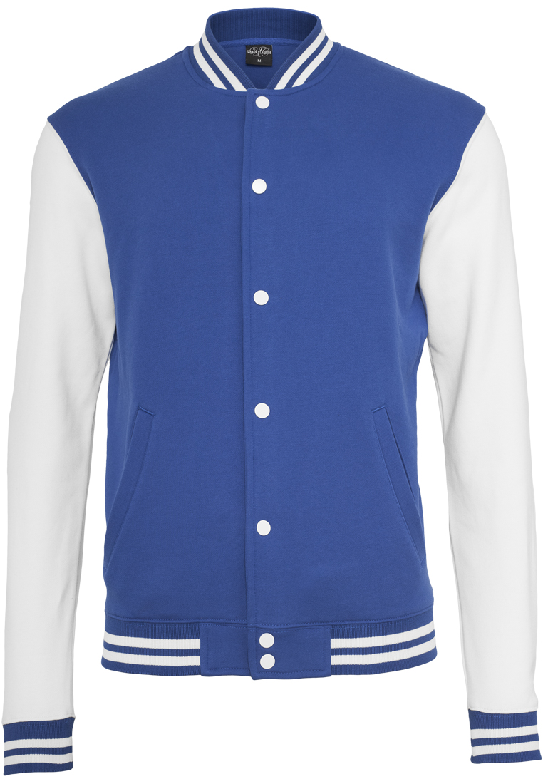 College Jacken 2-tone College Sweatjacket in Farbe roy/wht