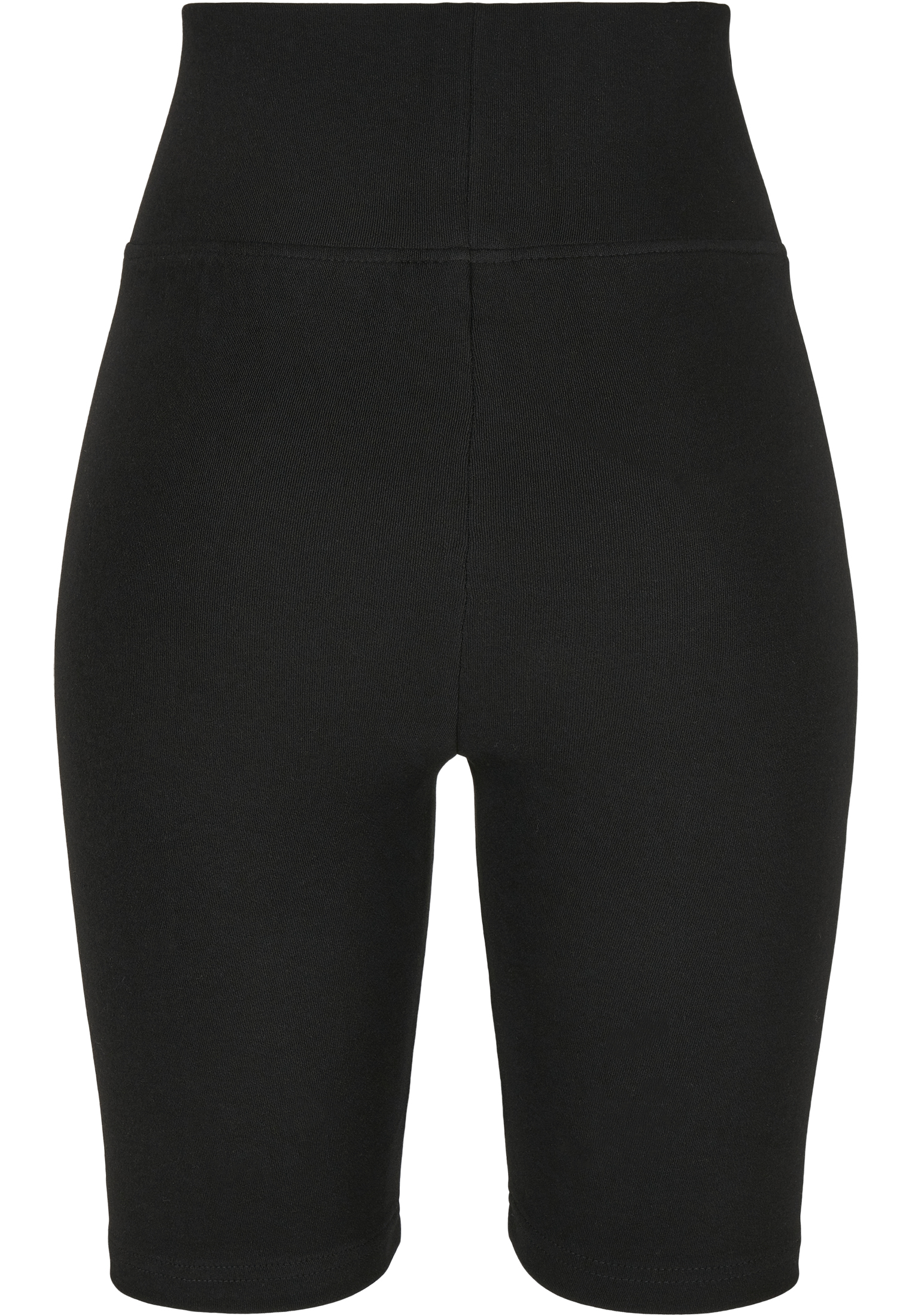  Ladies High Waist Branded Cycle Shorts in Farbe black/black