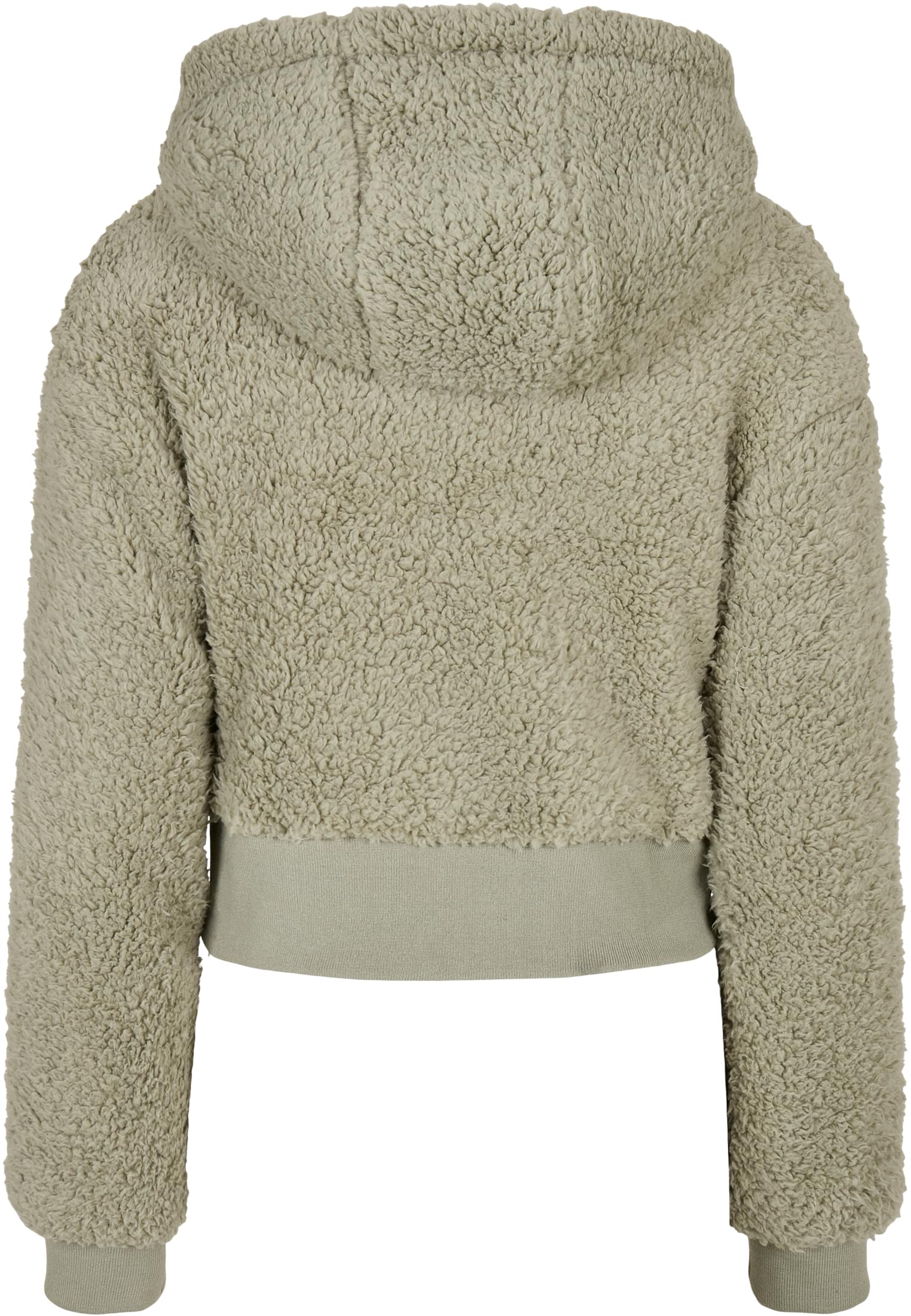 Winter Jacken Ladies Short Oversized Sherpa Jacket in Farbe softsalvia