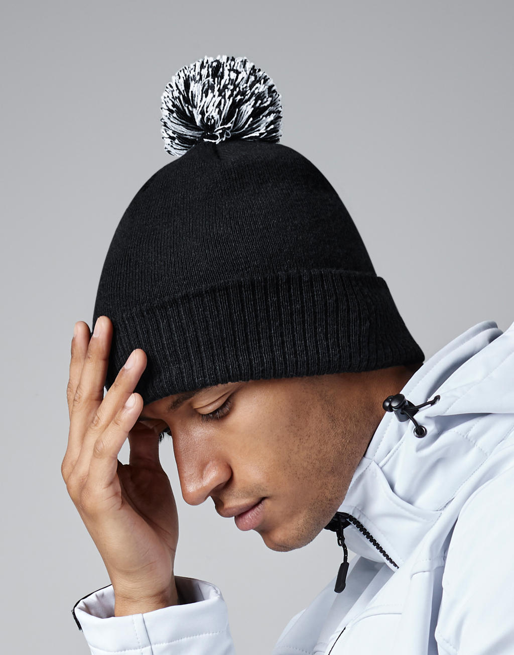  Recycled Snowstar? Beanie in Farbe Black/White
