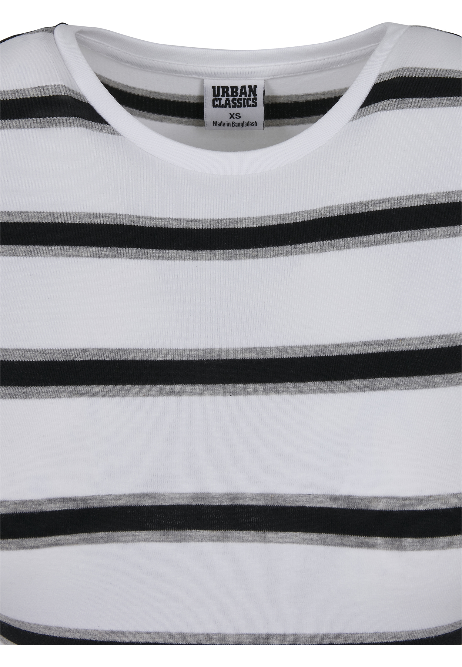 Kleider & R?cke Ladies Stretch Stripe Dress in Farbe white/black