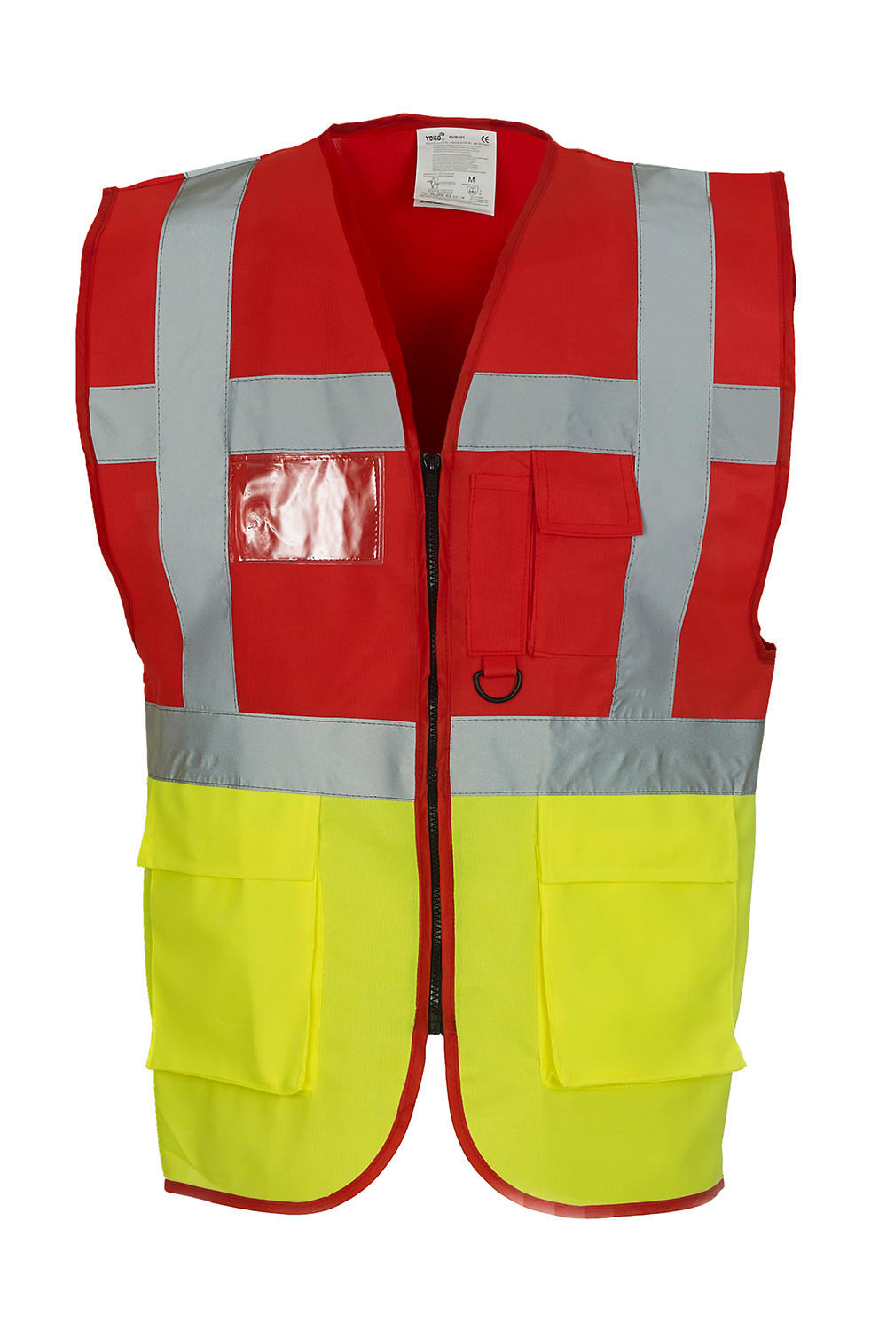  Fluo Executive Waistcoat in Farbe Red/Fluo Yellow
