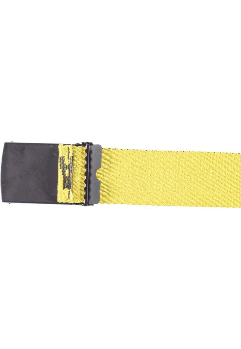 G?rtel Jaquard Logo Belt in Farbe blk/yellow/blk