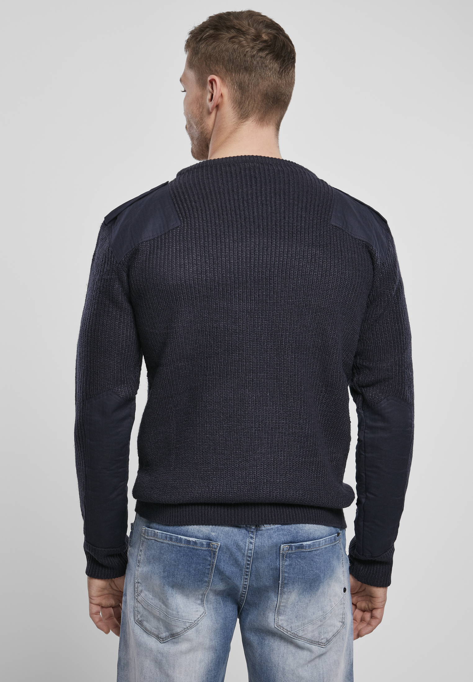 Pullover Military Sweater in Farbe navy