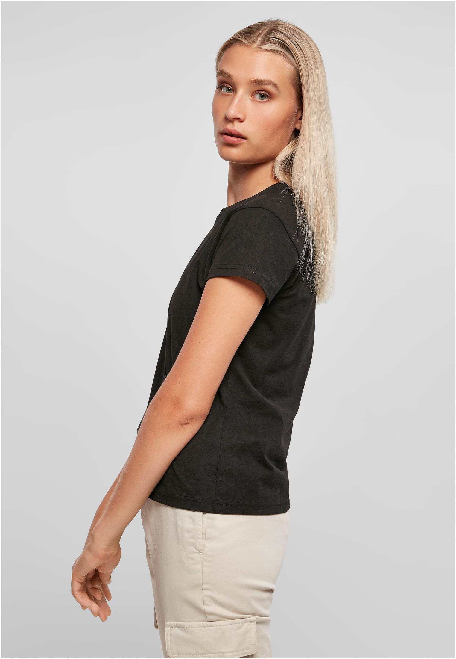 Frauen Ladies Recycled Cotton Boxy Tee in Farbe black