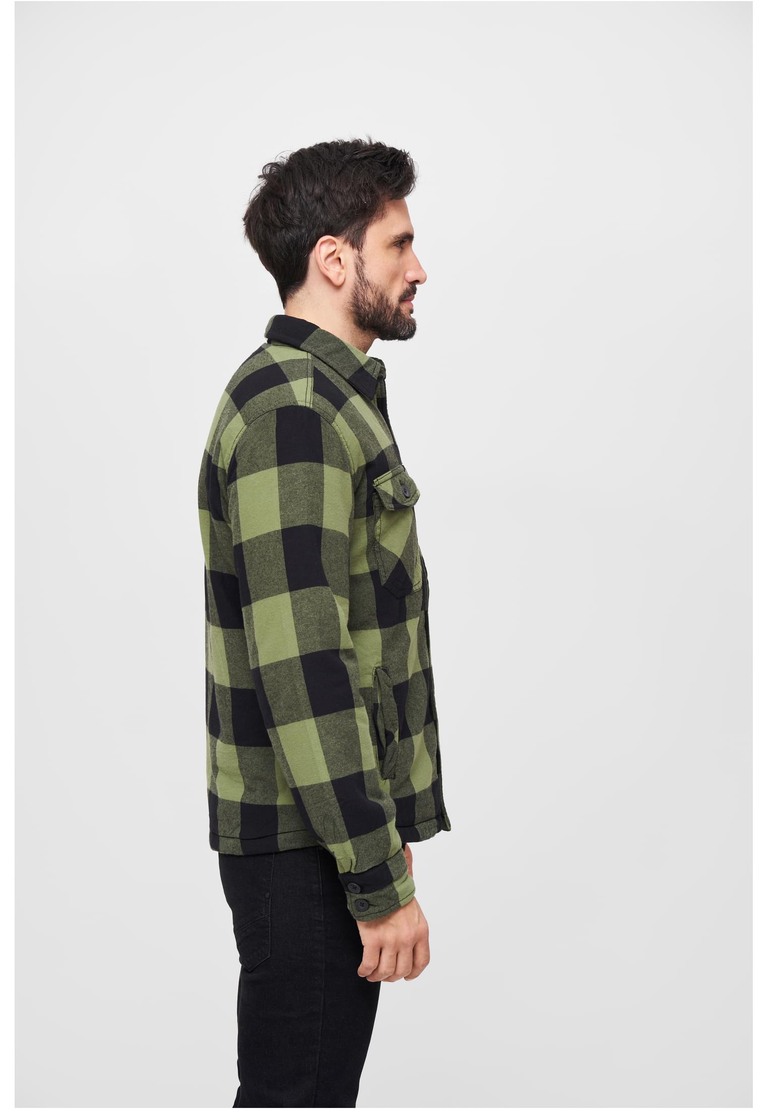 Jacken Lumberjacket in Farbe black/olive