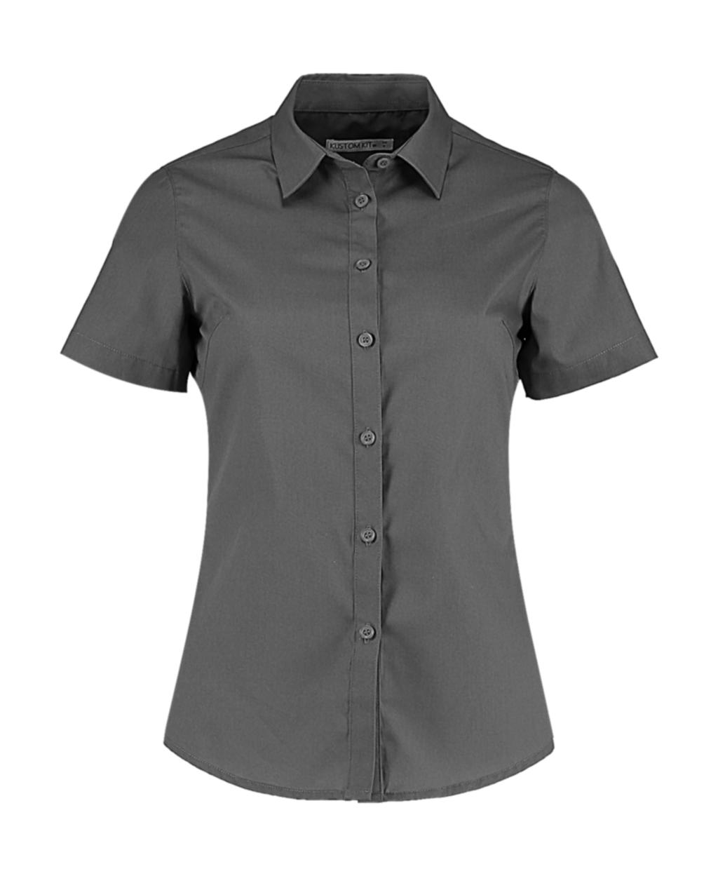  Womens Tailored Fit Poplin Shirt SSL in Farbe Graphite