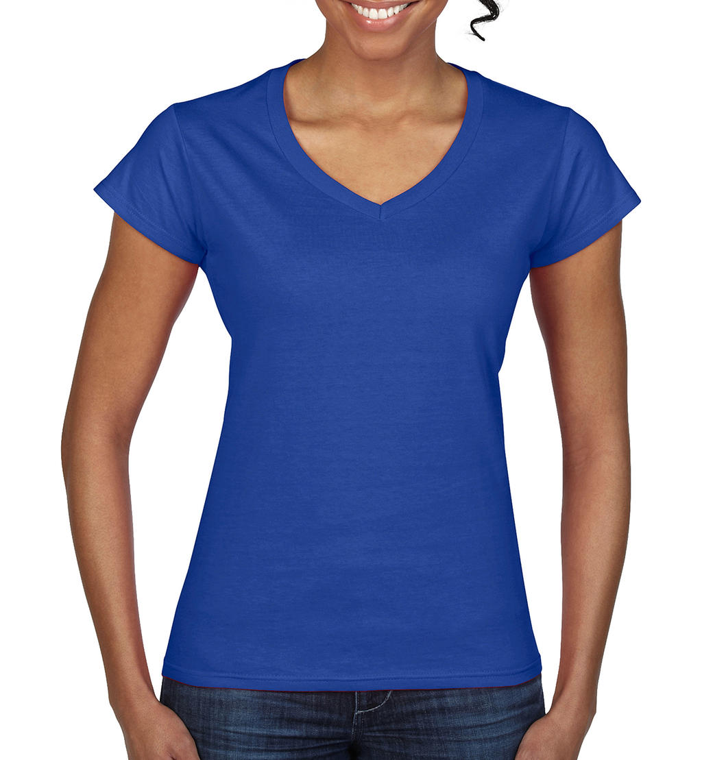  Ladies Softstyle? V-Neck T-Shirt in Farbe Royal