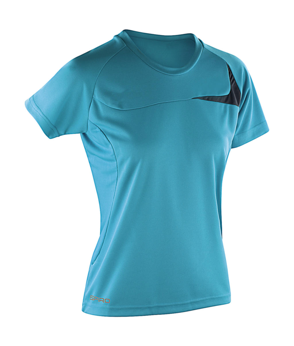  Spiro Ladies Dash Training Shirt in Farbe Aqua/Grey