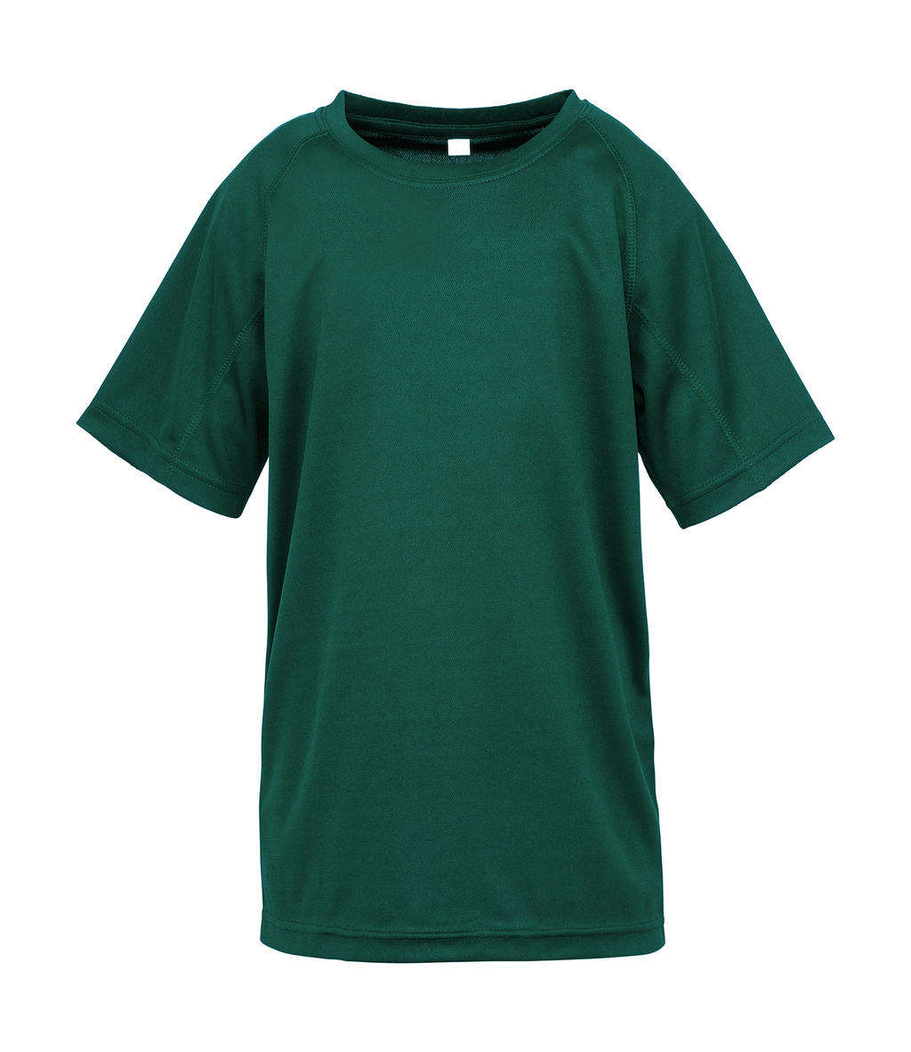  Junior Performance Aircool Tee in Farbe Bottle Green