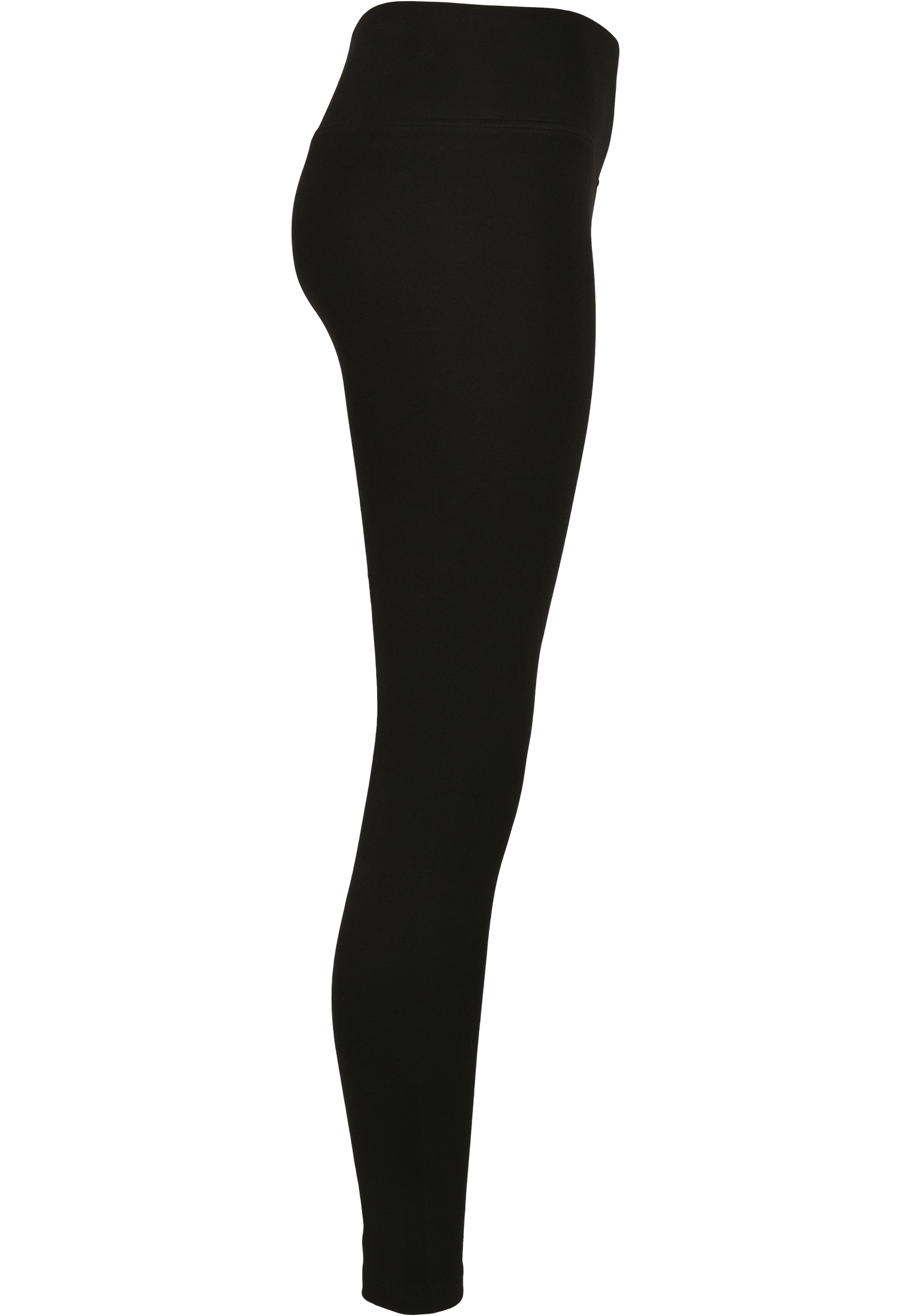 Curvy Ladies High Waist Branded Leggings in Farbe black/black