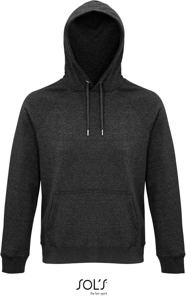 Sweatshirt Stellar Sweatshirt Unisex Mit Kapuze in Farbe charcoal melange