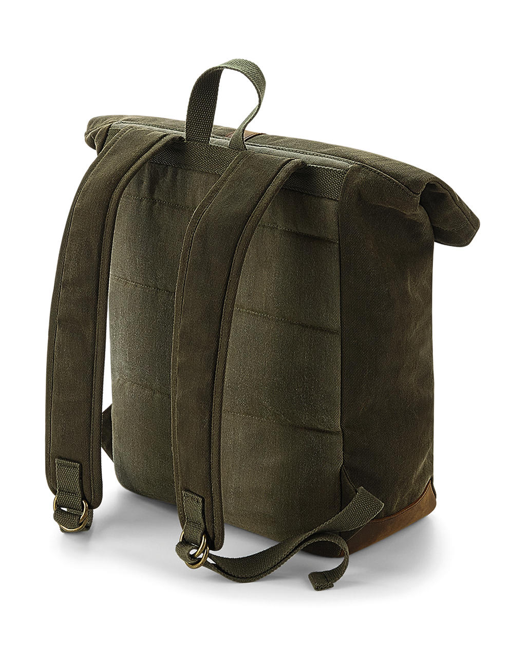  Heritage Waxed Canvas Backpack in Farbe Black
