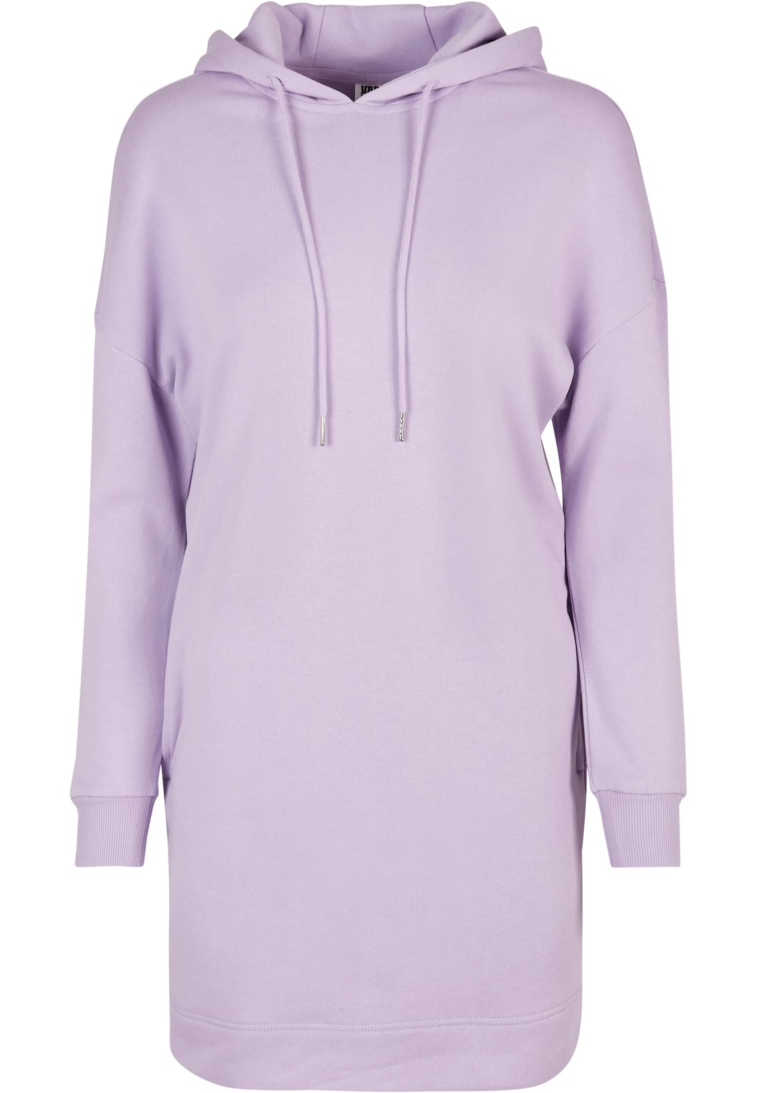 Frauen Ladies Organic Oversized Terry Hoody Dress in Farbe lilac