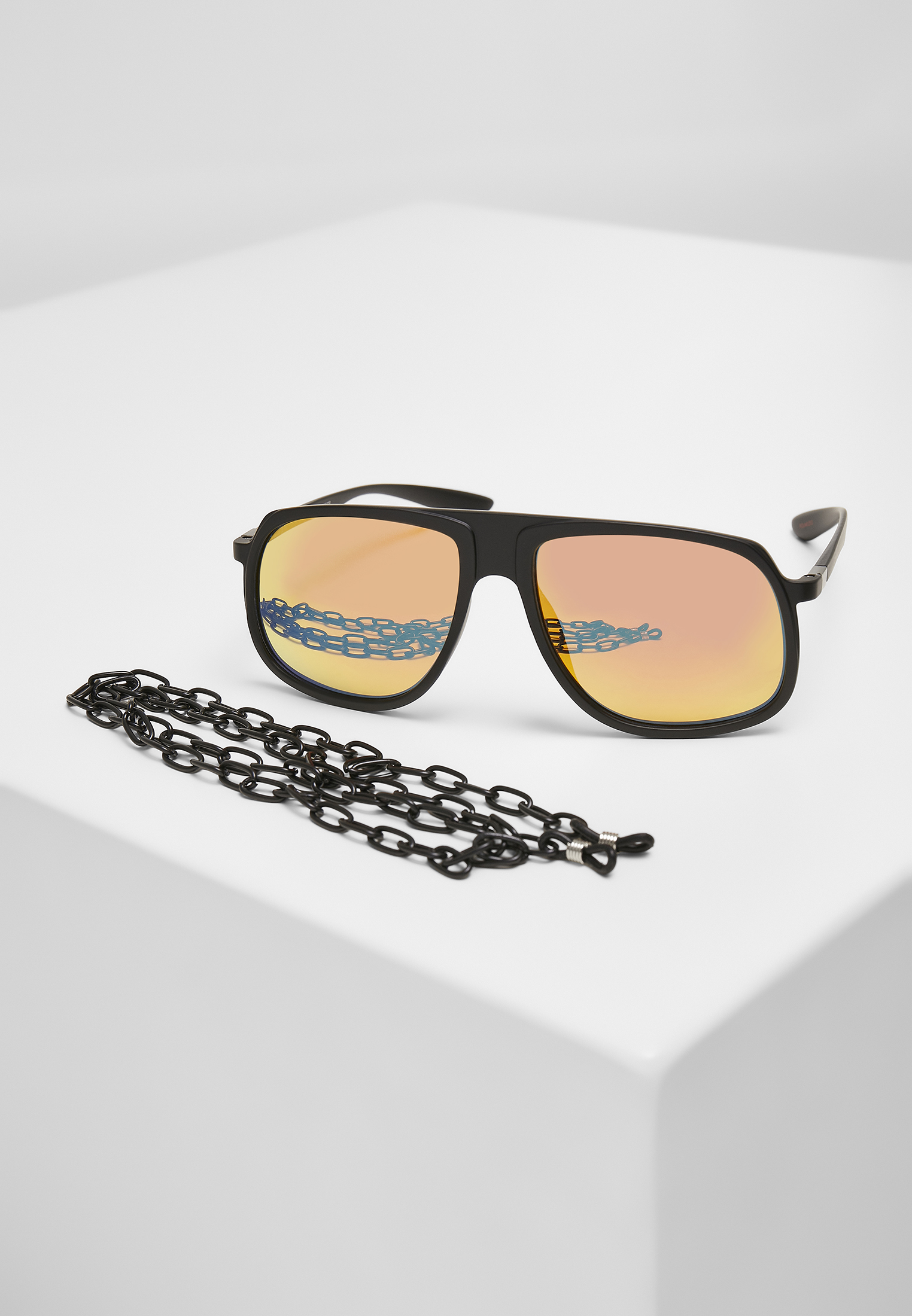 Sonnenbrillen 107 Chain Sunglasses Retro in Farbe blk/yellow