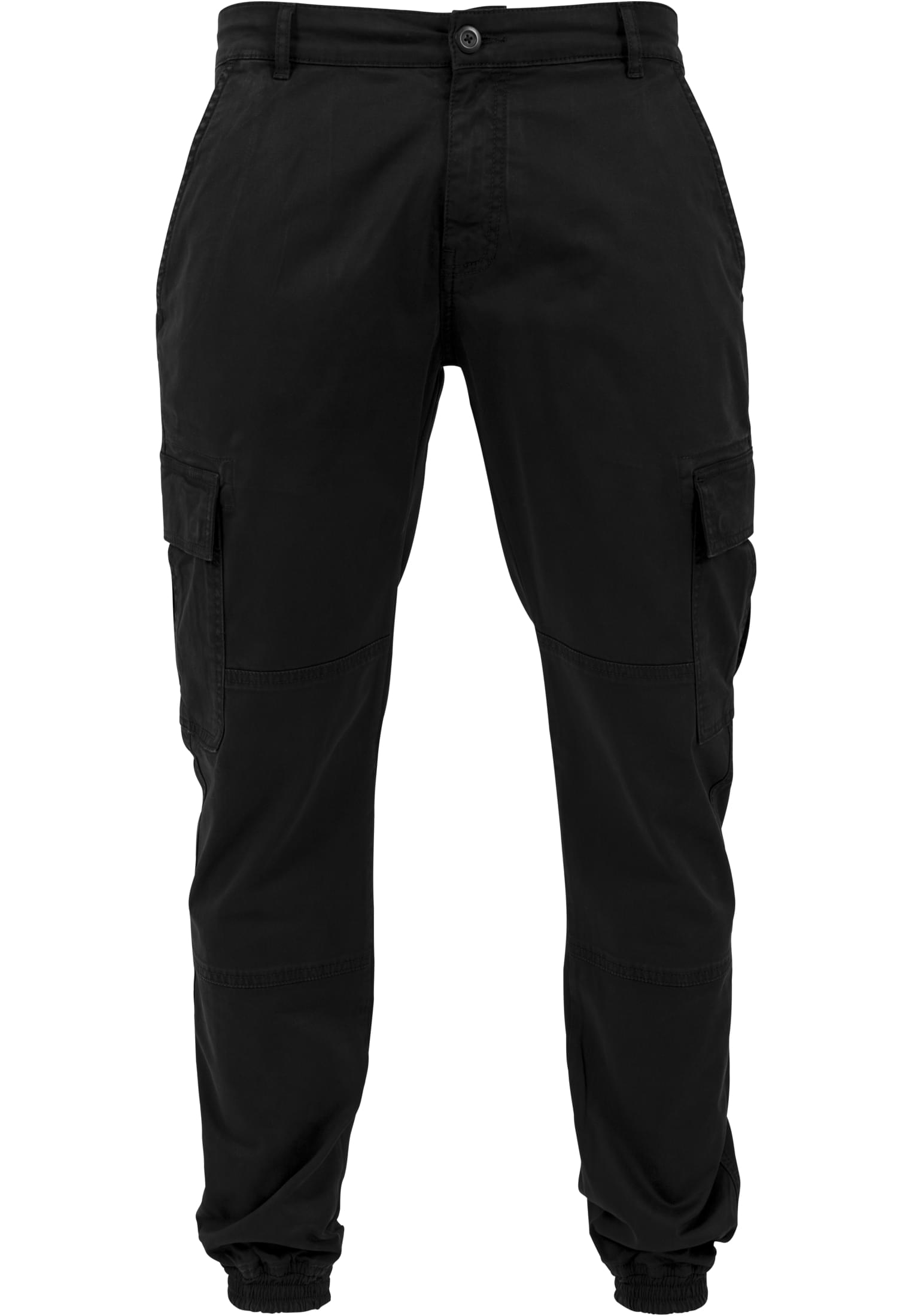 Sweatpants Washed Cargo Twill Jogging Pants in Farbe black