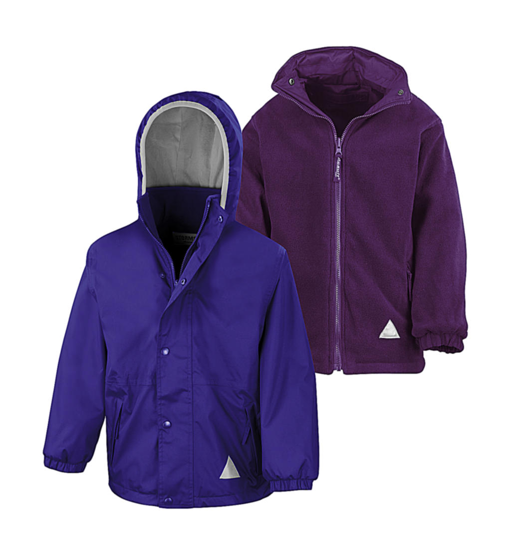  Junior Reversible Stormproof Jacket in Farbe Purple/Purple