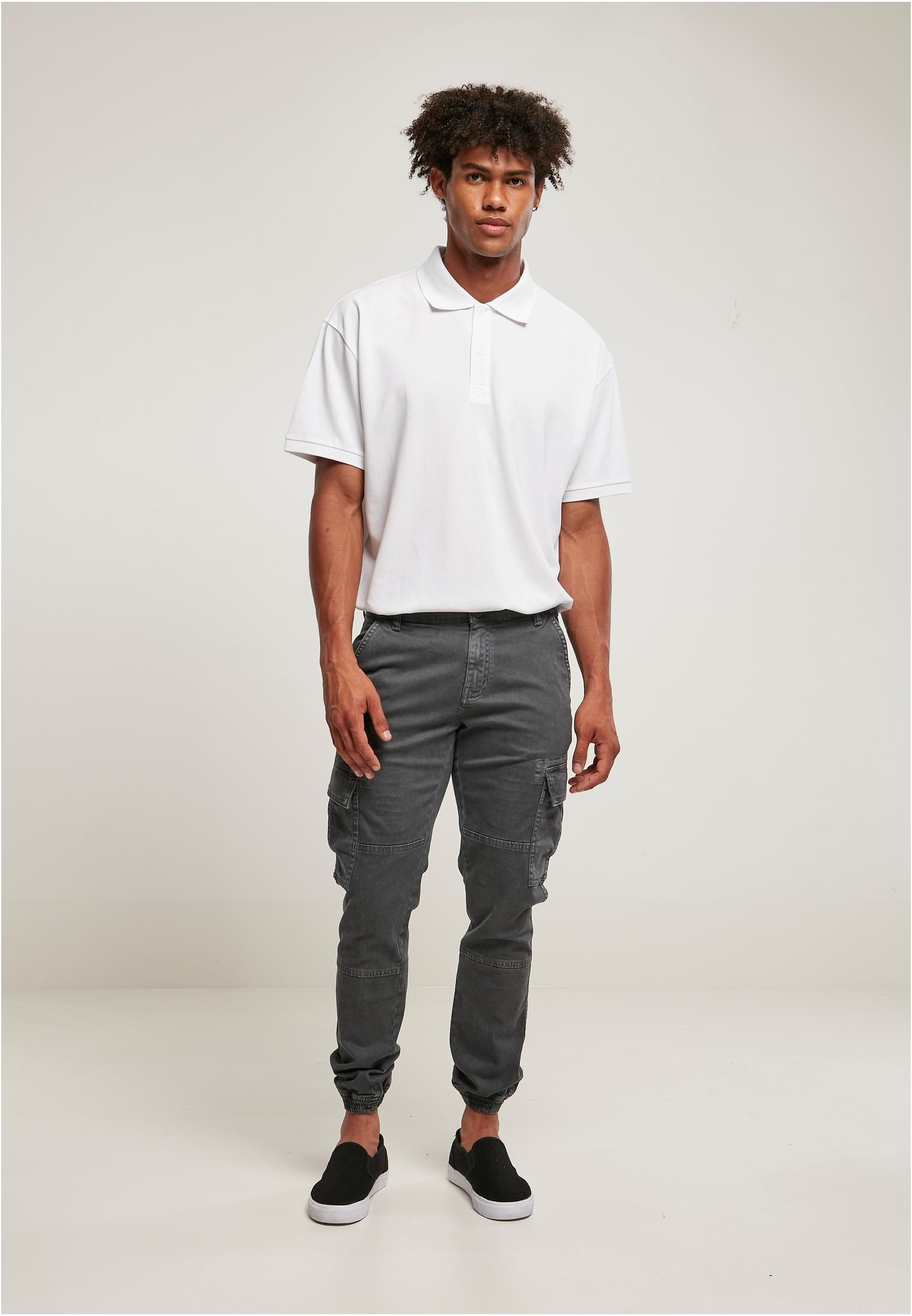 Sweatpants Washed Cargo Twill Jogging Pants in Farbe darkshadow