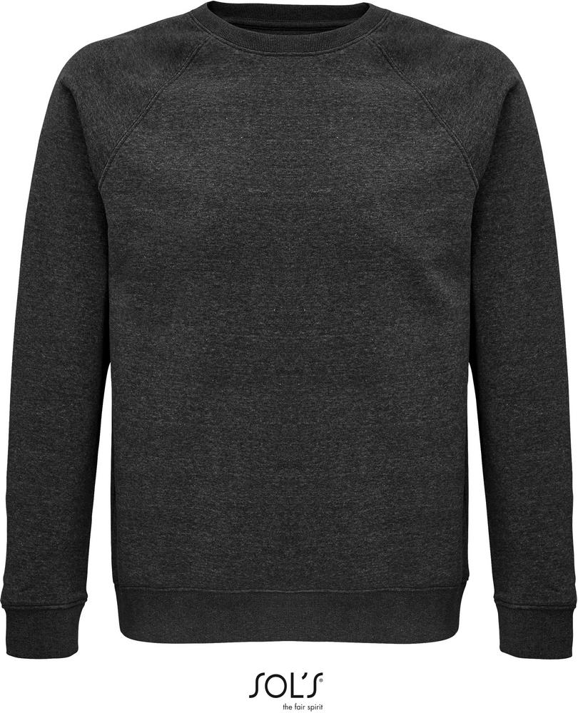 Sweatshirt Space Sweatshirt Unisex, Rundhals in Farbe charcoal melange