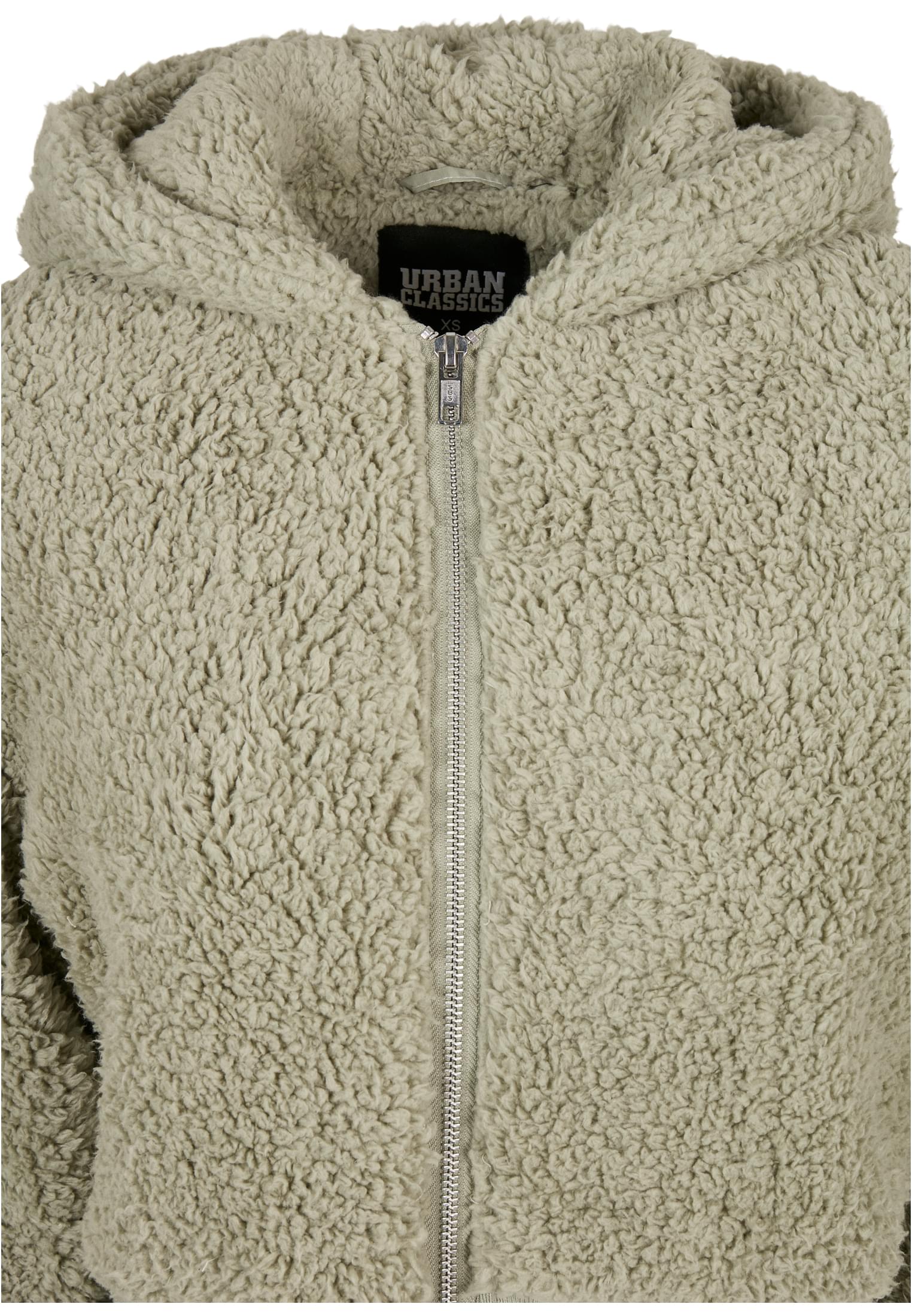 Winter Jacken Ladies Short Oversized Sherpa Jacket in Farbe softsalvia